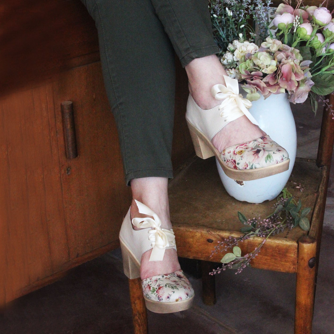Zoë Peonie Ribbon  HEELS